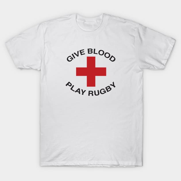 GIVE BLOOD PLAY RUGBY T-Shirt by University of Oklahoma Rugby